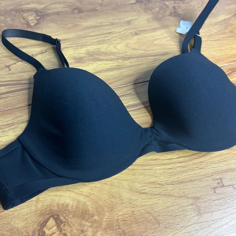 Soma Bodify‎ Demi Bra Size 32B Black Underwire Flex Mesh Detail 79984 NEW